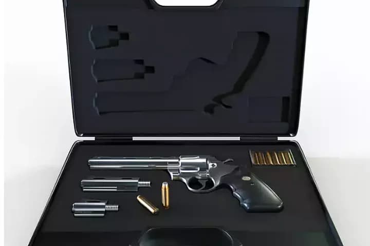 Weapon Case With Revolver