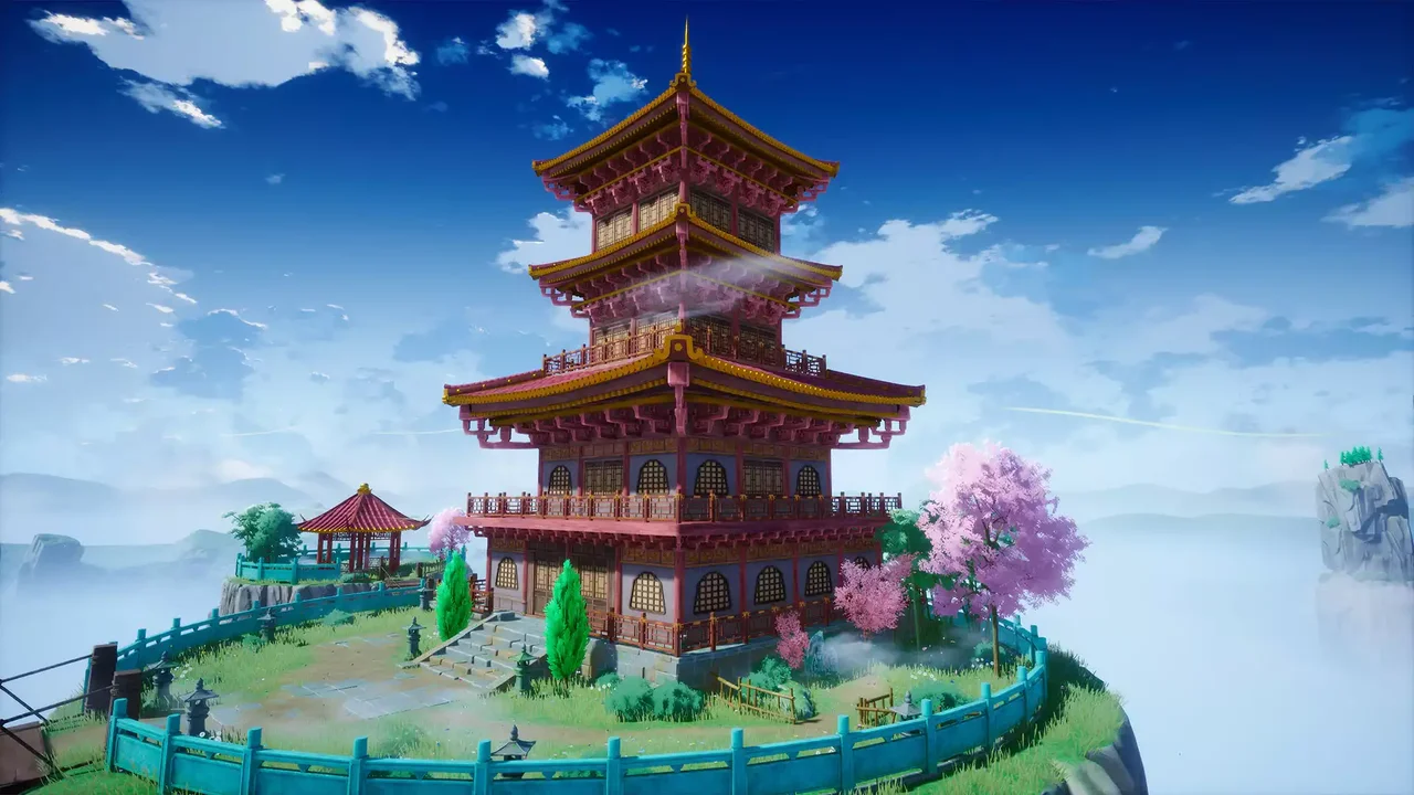 Cartoon Stylized Oriental Fantasy Environment