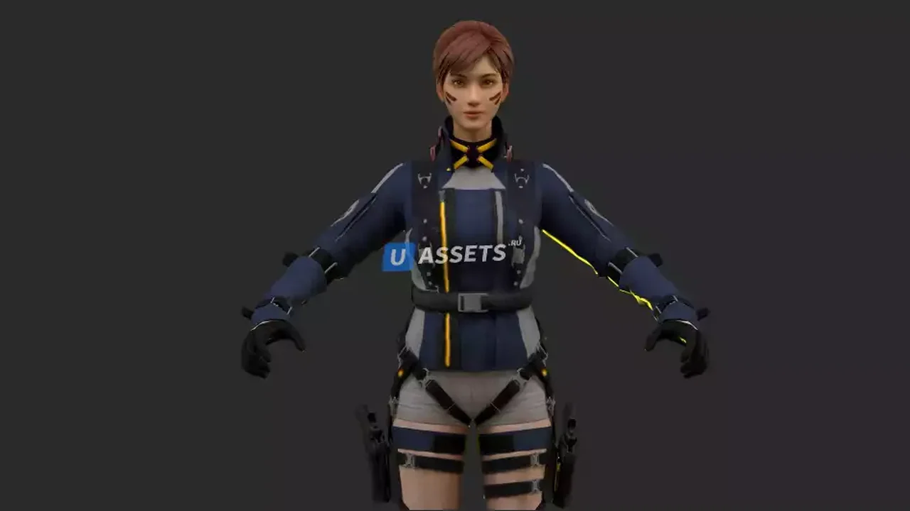 Lucy Warrior Character (PBR)