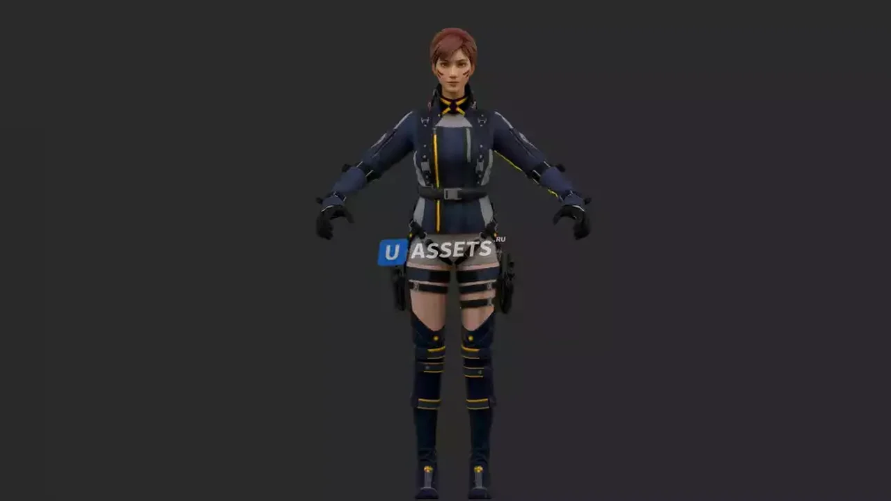 Lucy Warrior Character (PBR)