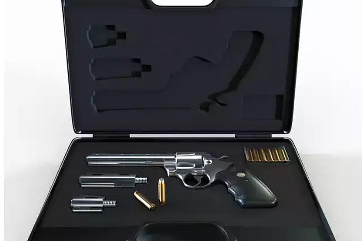 Weapon Case With Revolver